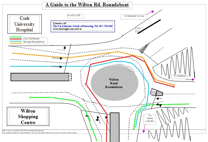 Wilton Roundabout Test Routes